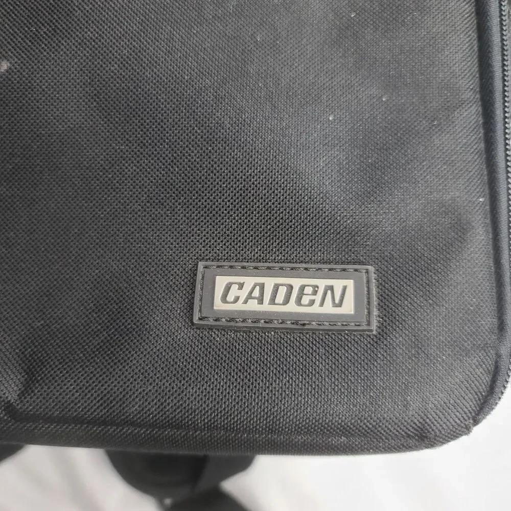 Caden Black Backpack For Cameras, Laptops And Other Portable Tech Accessories